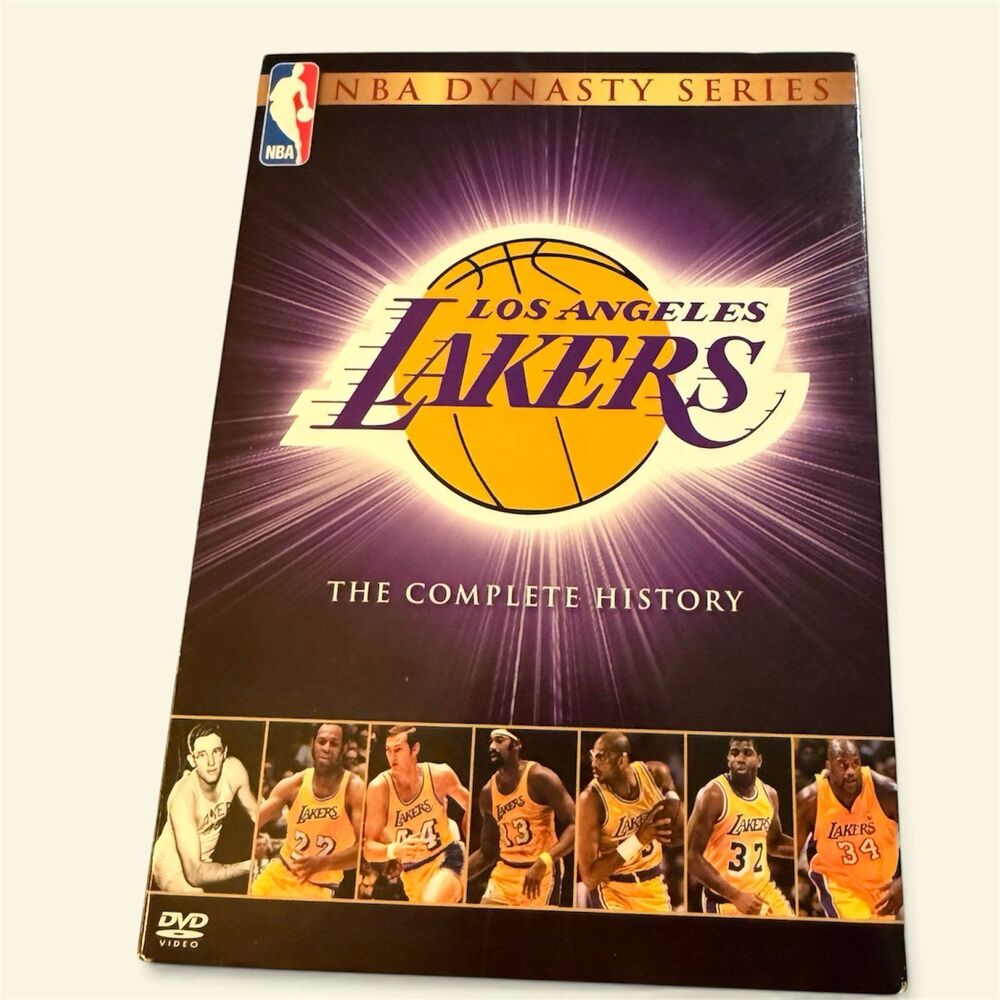 New NBA Dynasty Series Los Angeles Lakers The Complete History 5 DVD Set Sleeve